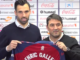 Enric Gallego ya ha ha sido presentado. Twitter/CAOsasuna