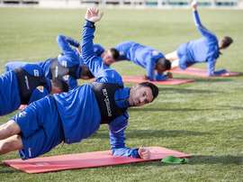 Enric Gallego destacó la vuelta a los entrenos. CAOsasuna