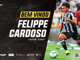 Ceará consigue la cesión de Felippe Cardoso. Twitter/CearaCS