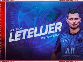 Letellier será el tercer portero del PSG. Twitter/PSG_inside