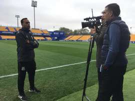 Fran Fernández no se fía del Málaga. AD_Alcorcon