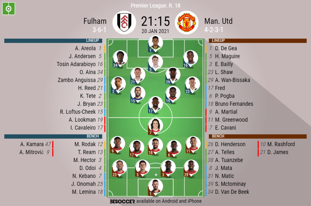 Fulham V Man Utd As It Happened