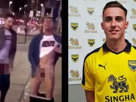 Gavin Whyte, escándalo en Inglaterra. Capturas/OxfordUnited