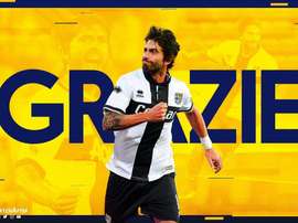 Munari colgó las botas. Twitter/1913parmacalcio