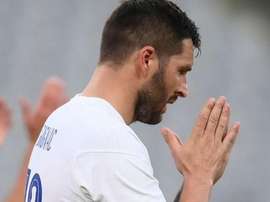 Gignac pidió perdón a México tras marcarle un gol. AFP