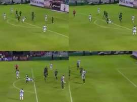 Escoboza notó un auténtico golazo. Captura/TVC
