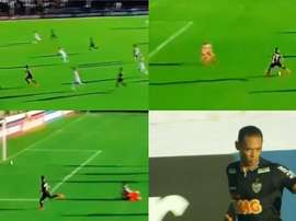 Oliveira anotó el 0-1. Captura/FoxSports