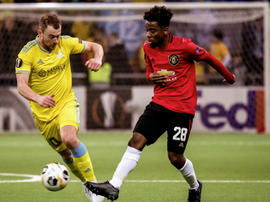 Man Utd's kids were outclassed in the second half by Kazakh champions Astana. Twitter/ManUtd