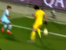Chile se puso por delante con un gol en propia. Captura