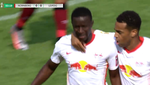 Si fallas, te mata: el RB Leipzig aprovechó un error a los tres minutos
