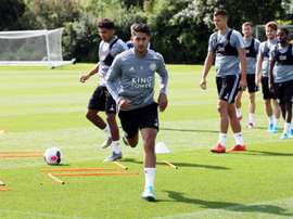 Brendan Rodgers defendió a Ayoze a capa y espada. Twitter/LCFC