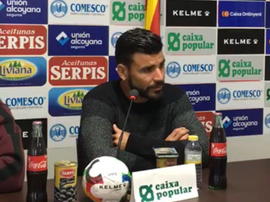 Braulio destacó la fuerza que da al Alcoyano el punto ante el Hércules. CDAlcoyano