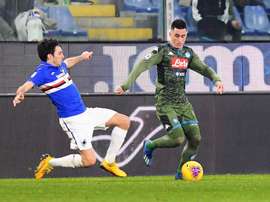 La Sampdoria ya no tiene más casos de coronavirus. Twitter/sscnapoliES