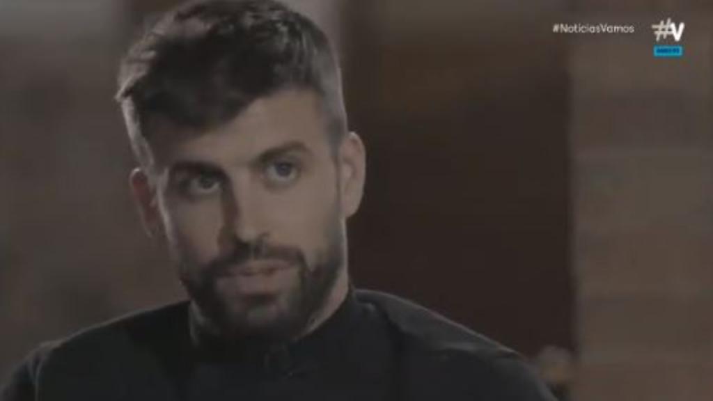 Pique once again slammed the European Super League. Screenshot/Vamos