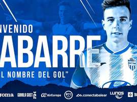 Gabarre, un nuevo goleador para el Atlético Baleares. Twitter/Atleticbalears