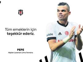 51 partidos después, Pepe se marcha. Besiktas
