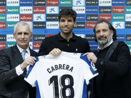 Cabrera se deshizo en elogios hacia el Espanyol, su nuevo equipo. EFE