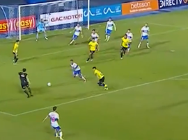 Deportes Iquique y Universidad Católica empataron a uno. Captura/TNTSports