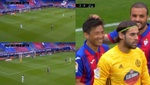 El resbalón más inoportuno: ¡Inui hizo el gol más surrealista de la Liga!