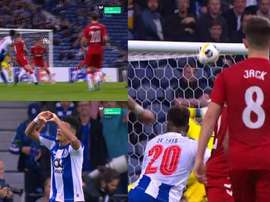 Luis Díaz adelantó al Oporto con un golazo sensacional. Captura/Movistar+