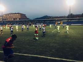 El Alcoyano recibe al Valencia Mestalla. Twitter/CDAlcoyano