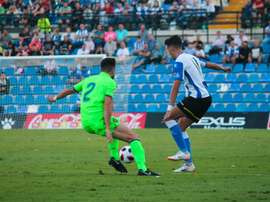 El Hércules no pudo pasar del empate sin goles ante el Barça B. CFHercules/Archivo