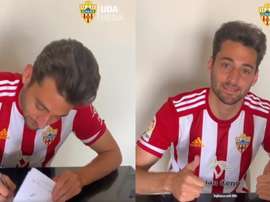 Martos firmó contrato hasta 2024. Capturas/ADAlmeria