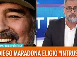 Maradona recordó el descenso de River. Captura/AmericaTV