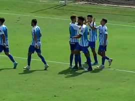 El Malagueño dio buena cuenta del Melilla. Captura/101TV