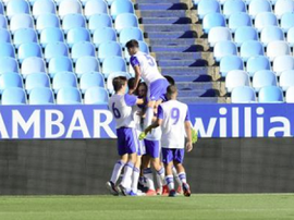 Carbonell brilló en la 'manita'. RealZaragoza