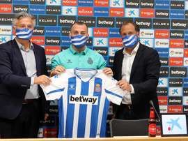 Keidi Bare mostró su convencimiento de fichar por el Espanyol. Twitter/RCDEspanyol