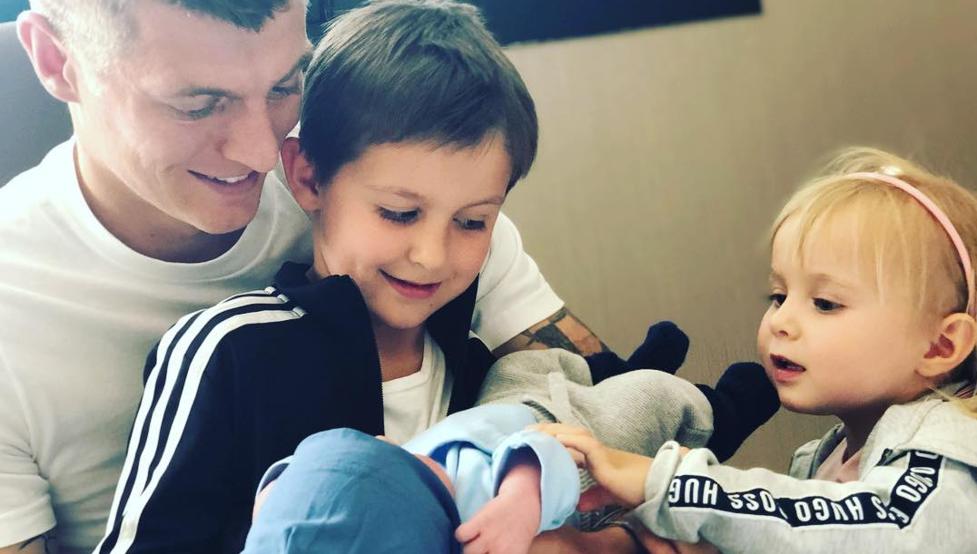 Toni Kroos Presents His Third Child