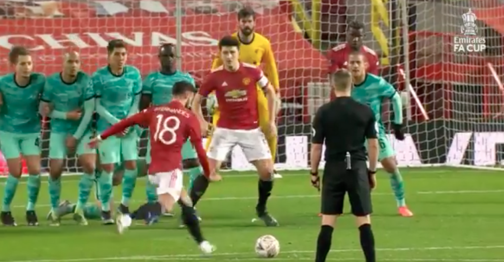 Bruno Fernandes Sealed United Win With Free Kick