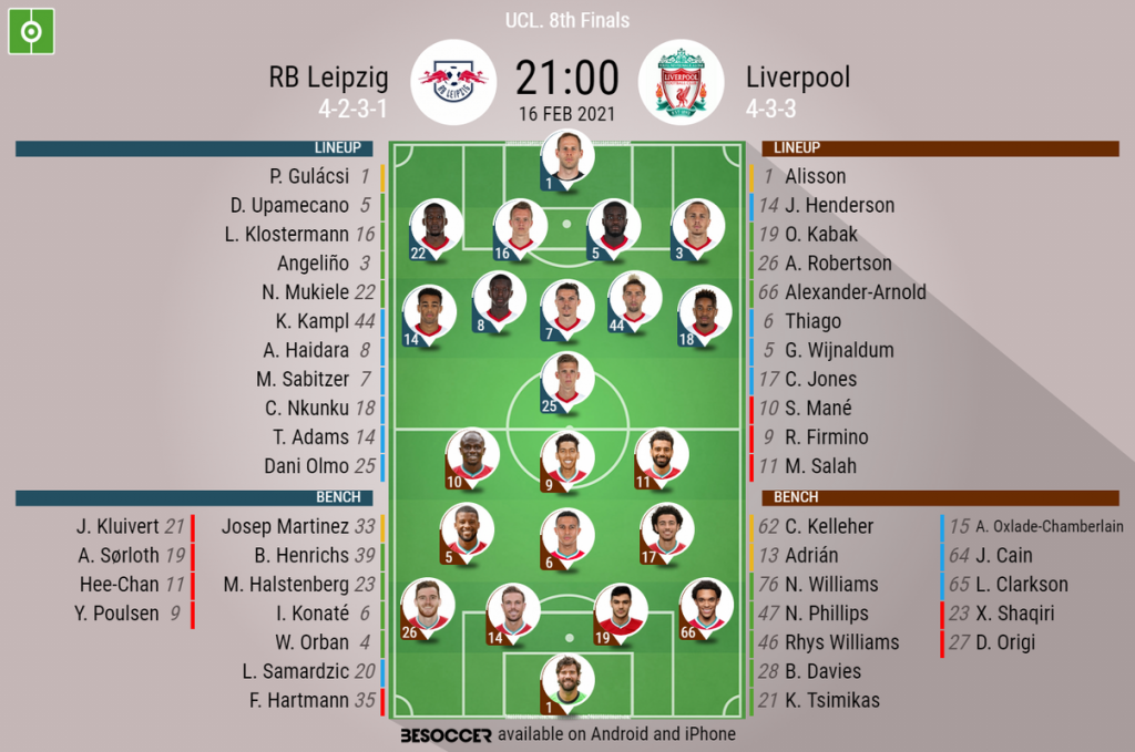Rb Leipzig V Liverpool As It Happened