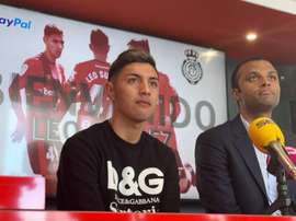 Leo Suárez fue presentado como jugador del Mallorca. RCD_Mallorca