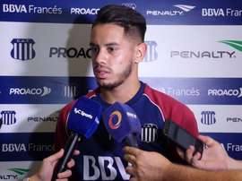 Besoccer BasicLeonel Rivas, nuevo jugador de Talleres, atiende a los medios. CATalleresdecba