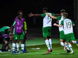 Irlanda sobrevivió a la locura de partido en que se convirtió el duelo. Twitter/FAIreland
