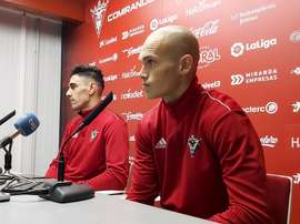 Guridi y Merquelanz analizaron el duelo de Copa. Twitter/CDMirandes