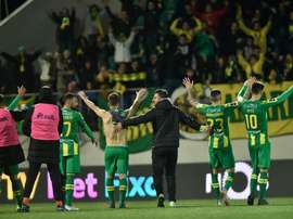 El Tondela selló la permanencia en la Liga Portuguesa. Twitter/CDTondela1933