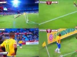 Cinco jugadores del Mamelodi Sundowns vieron amarilla. Capturas/Sopitas