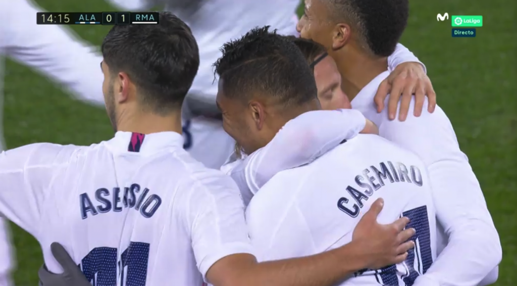 Casemiro Appeared To Make It 1 0 From A Corner