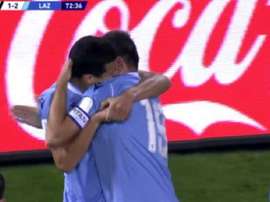 Lulic puso por delante de nuevo a la Lazio. Captura/DAZN