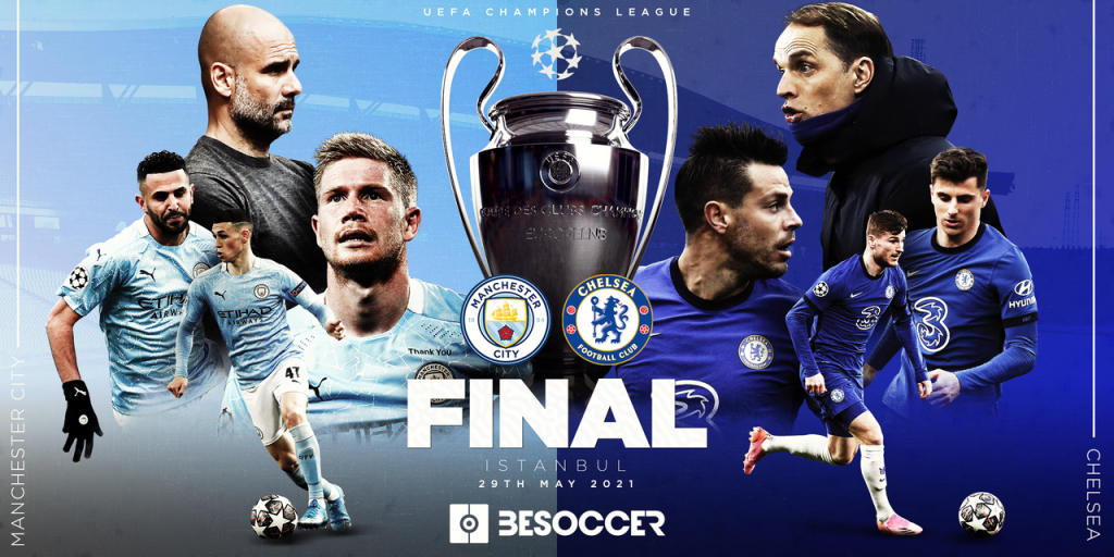 Man City v Chelsea in 2020-21 Champions League final