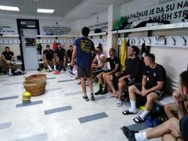 Marc Valiente rompe con Partizán y se acerca al Sporting. Twitter/FKPartizanBG
