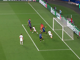 El PSG levantó el partido en el tiempo añadido. Captura/MovistarLigaDeCampeones