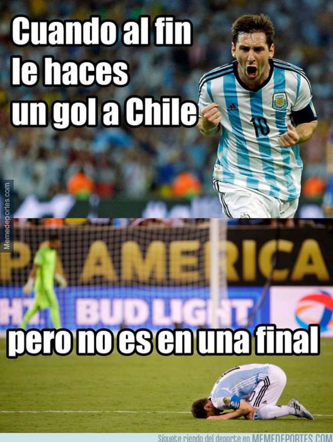 Los Mejores Memes De La Victoria De Argentina A Chile