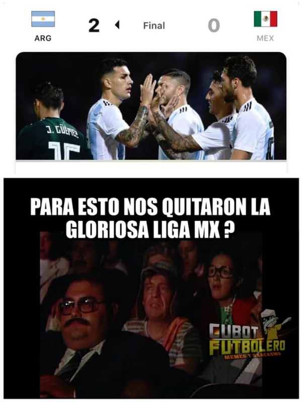 Los Mejores Memes Del Argentina Mexico