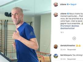 Zidane lanzó un mensaje en su cuenta de Instagram. Instagram/zidane