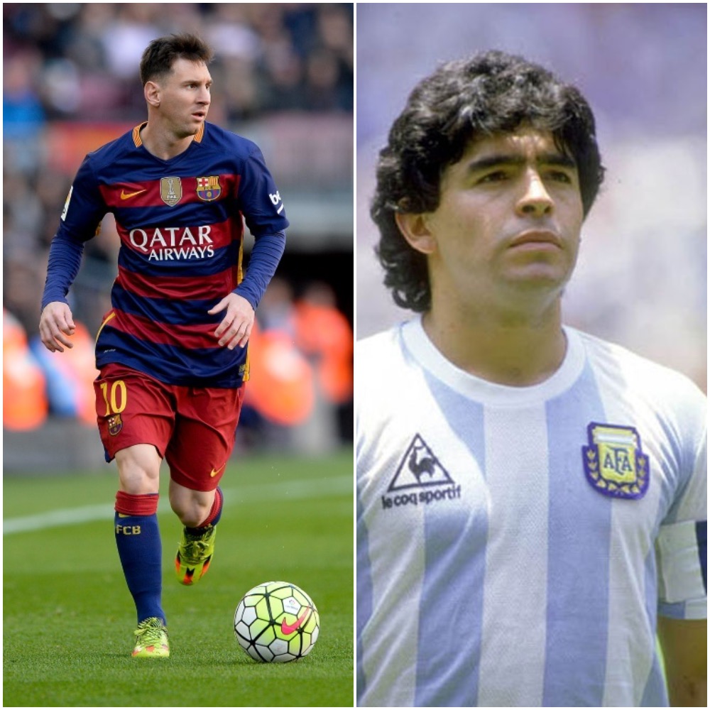 Did Maradona teach Messi how to take free-kicks?