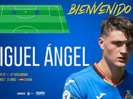 Miguel Ángel llega cedido al Fuenlabrada desde el Getafe. CFuenlabradaSAD